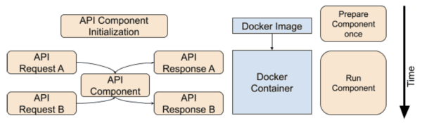 Run of an API component